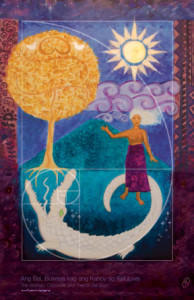 Ang Bai, Buwaya kag ang Kahoy sg Kaluluwa (The Woman, Crocodile and the Tree of the Soul), by BagongPinay. Acrylic on 36"x48" canvas. 2013.