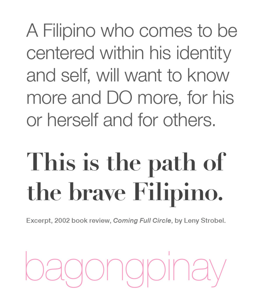 This is the path of the Brave Filipino